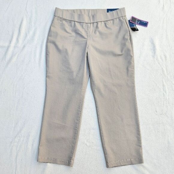 Kim Rogers Beige Pull On Pants Size 14P - Picture 1 of 11